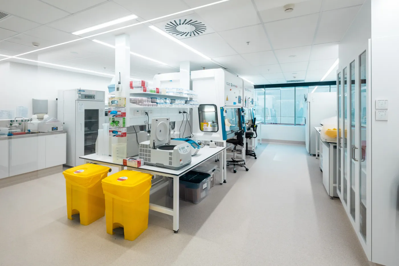 Modern, clean laboratory